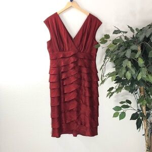 Shiny Red/ Maroon Dressbarn Dress
